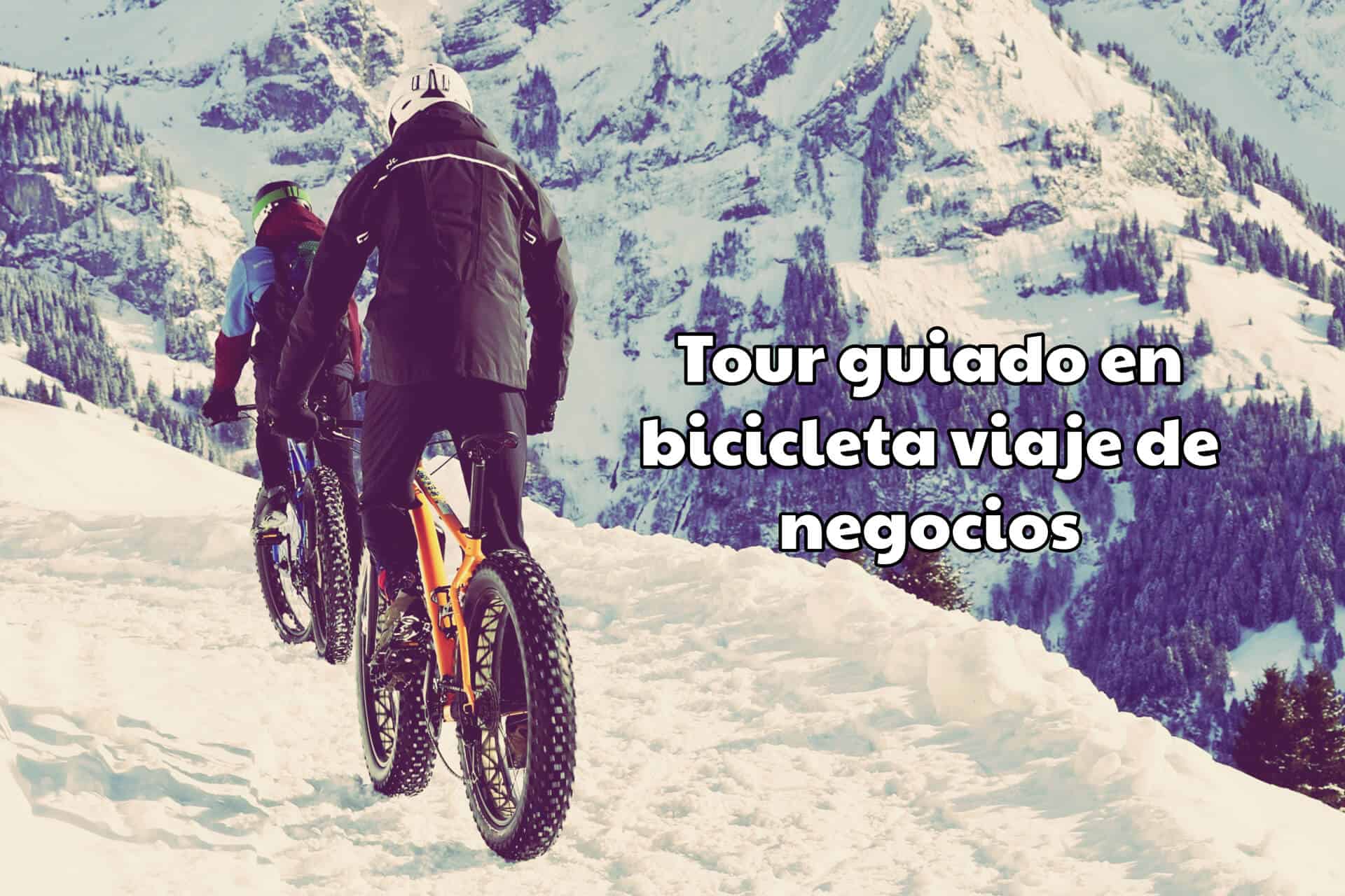 Tour guiado en bicicleta viaje de negocios