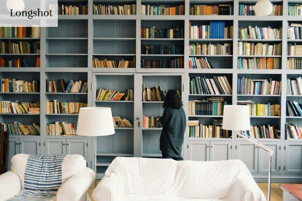 woman finding some book to read