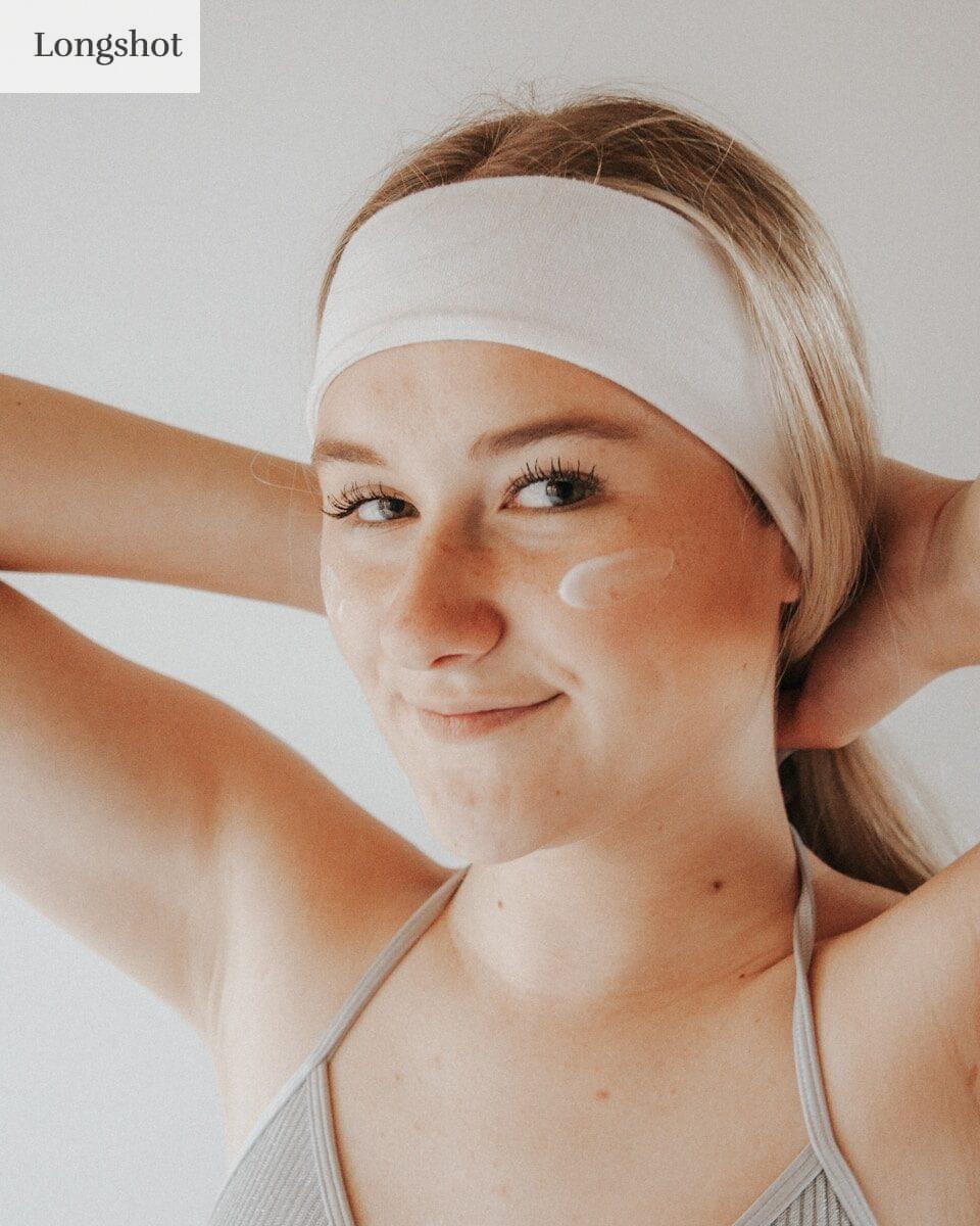 woman in white tank top
