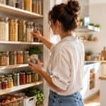 Despensa organizada con ingredientes de uso cotidiano